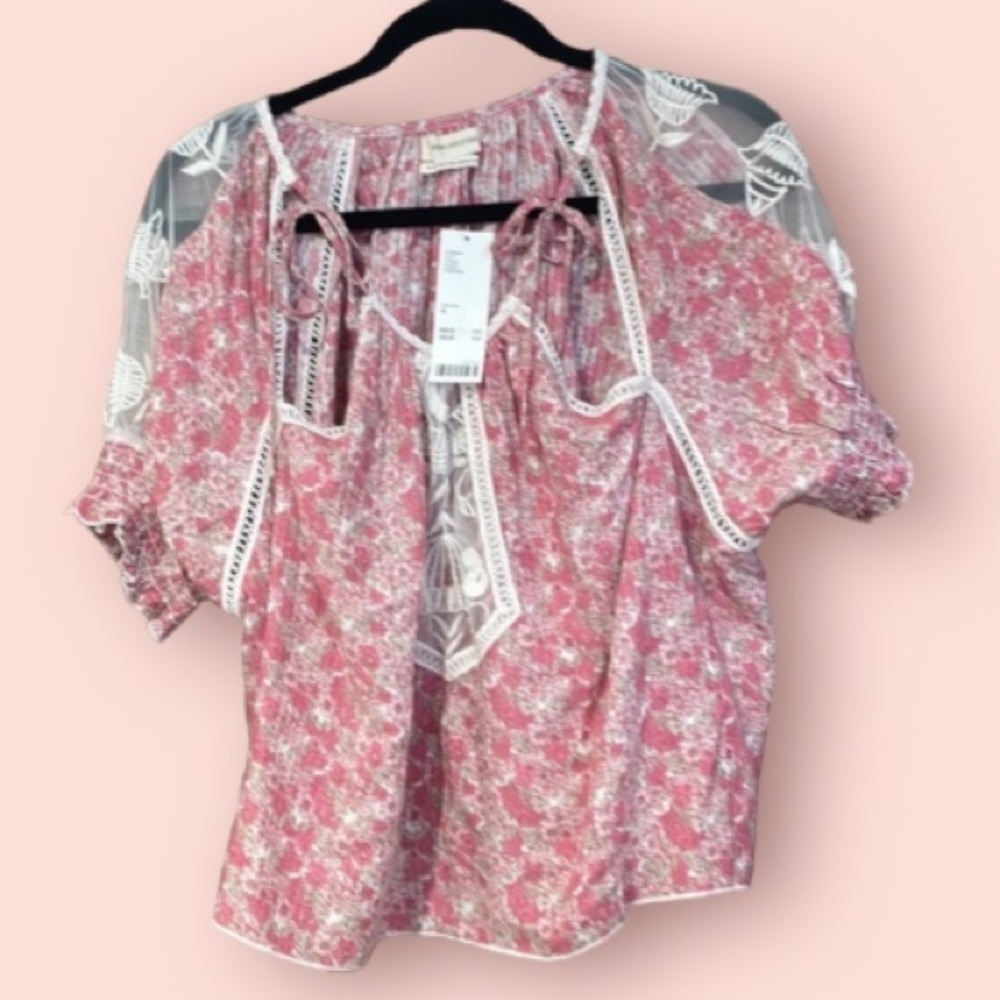 COPY - Sale today ❤️Urban Outfitters Pink lace top size small - Picture 2 of 15